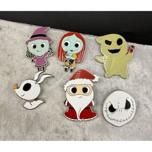 Disney‎ Pins Lot 6 Nightmare Before Christmas Sandy Claws Sally Zero